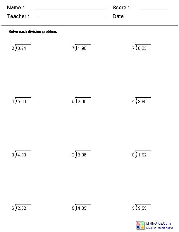  Decimals Worksheets Dynamically Created Decimal Worksheets 