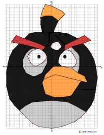 Black Bird Graphing Puzzle Worksheet