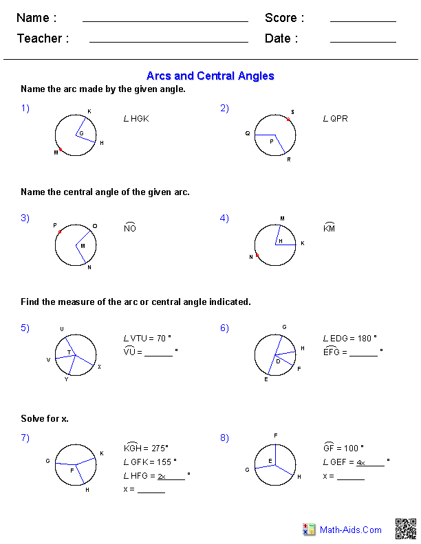 angles-and-arcs-worksheet