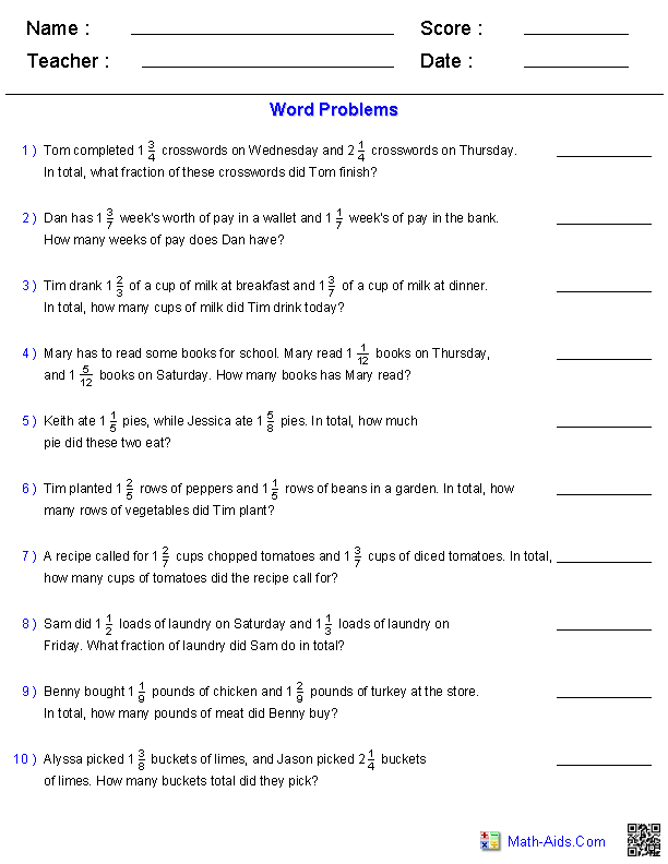 solving word problems worksheet