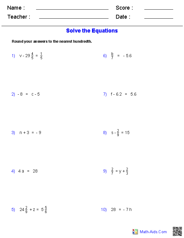 algebra 1 problem solving