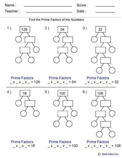 Download Math Games Greatest Common Factors