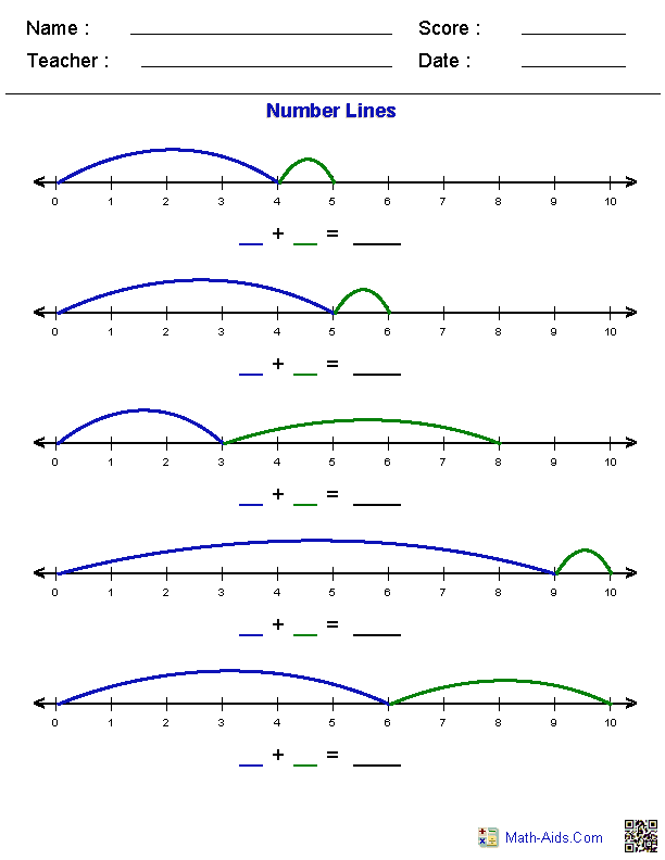 Addition homework sheets