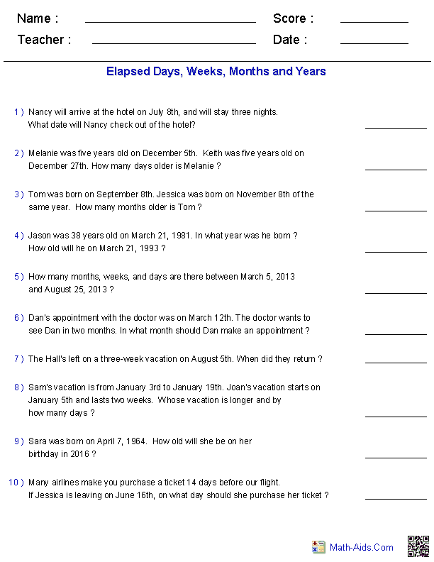 to Worksheets   Tell elapsed Time Time grade worksheet  Worksheets for Learning 3rd Time time