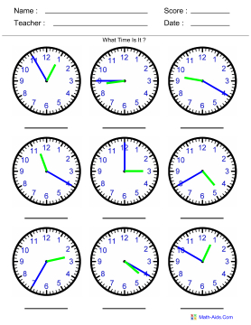 Time Worksheets