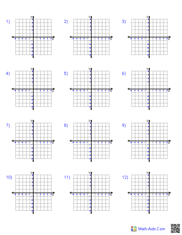 Four Quadrant Graph Paper