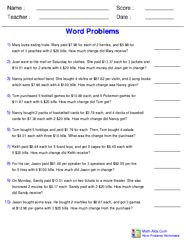 Problem Solving Examples For Grade 4 Multiplication 