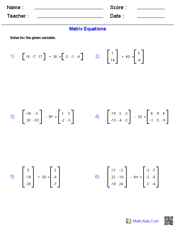 algebra-2-worksheets-matrices-worksheets