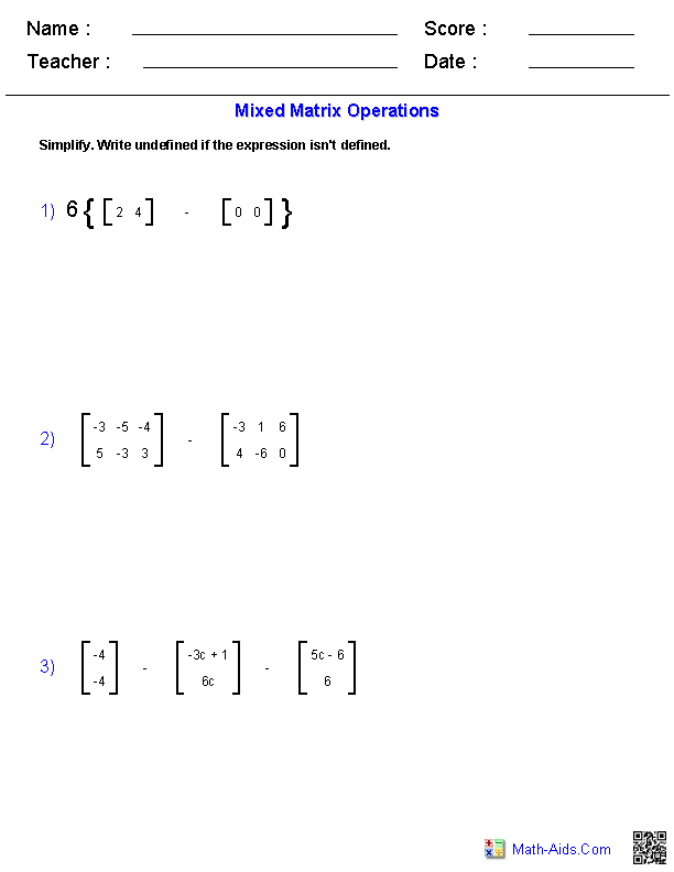 algebra-2-worksheets-matrices-worksheets