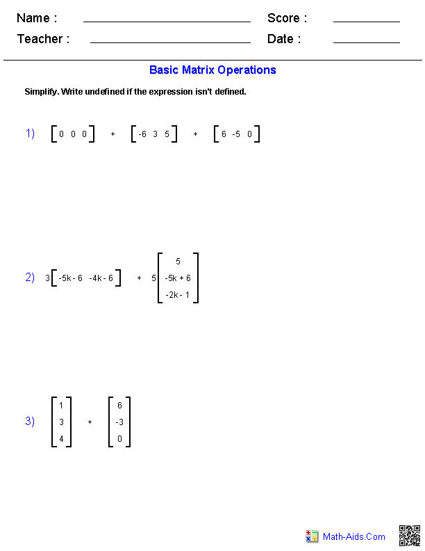 algebra-2-worksheets-matrices-worksheets