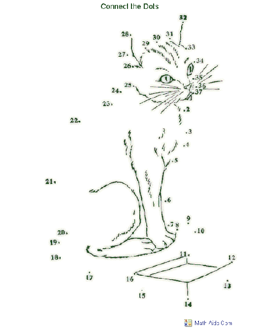 Connect the Dots Kindergarten Worksheets