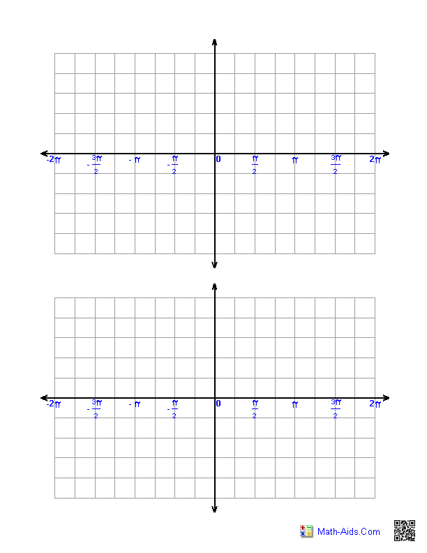 Four Quadrant Coordinate Graph Paper <i>x</i> = [-10,10]; <i>y</i> =  [-12,12] (9 Grids)